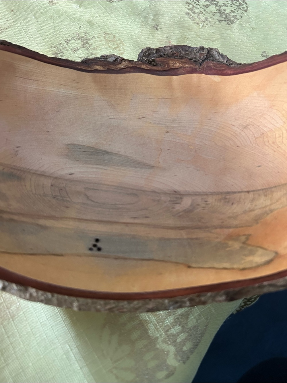 Natural Live RHODODENDRON DISH SIGNED